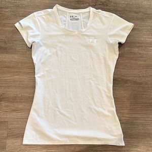 Under Armour Women's Short Sleeve White Dri-Fit Tee